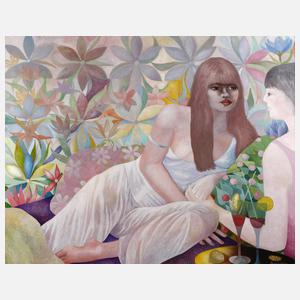 Fred Bandekow, Zwei Mädchen mit Cocktail