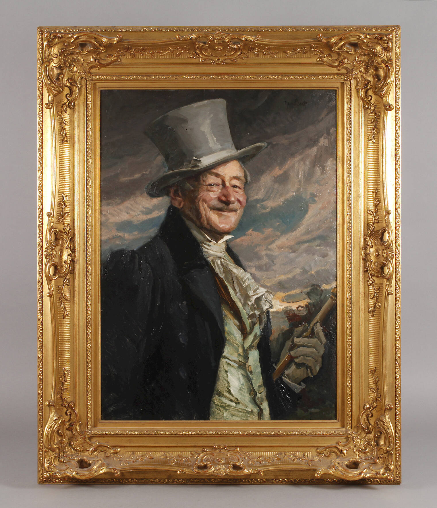 Prof. Hans Best, Herr mit Zylinder