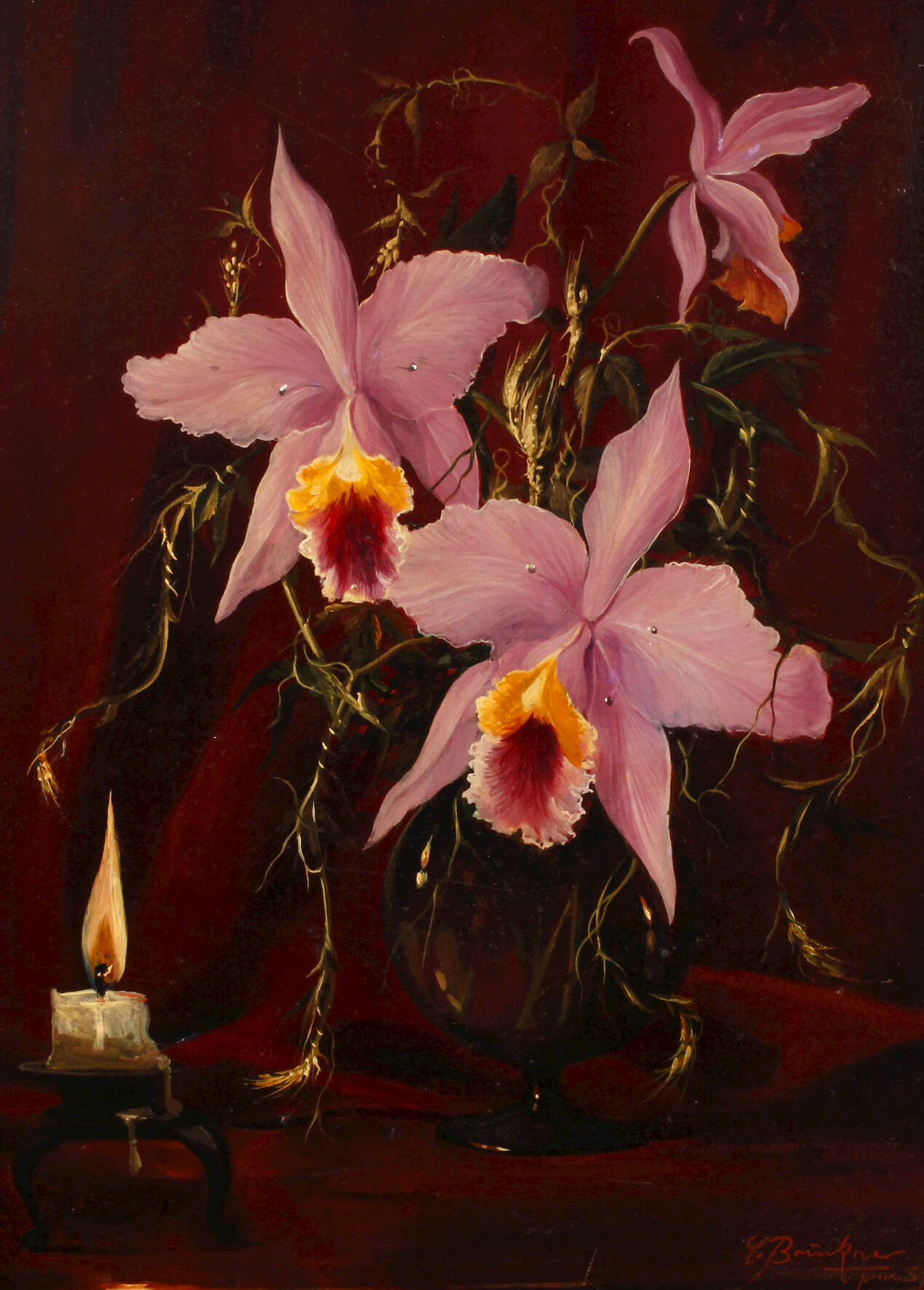 Curt Brückner, Orchideenstillleben