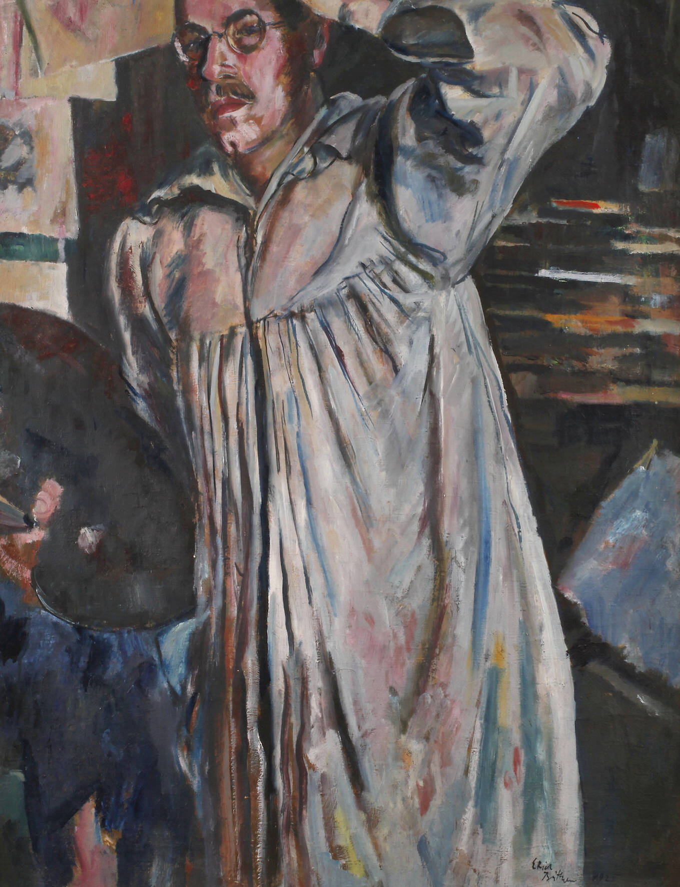 Erich Büttner, "Selbstbildnis 1924"