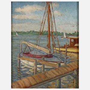 Fritz Eder, "Yachthafen am Wannsee"