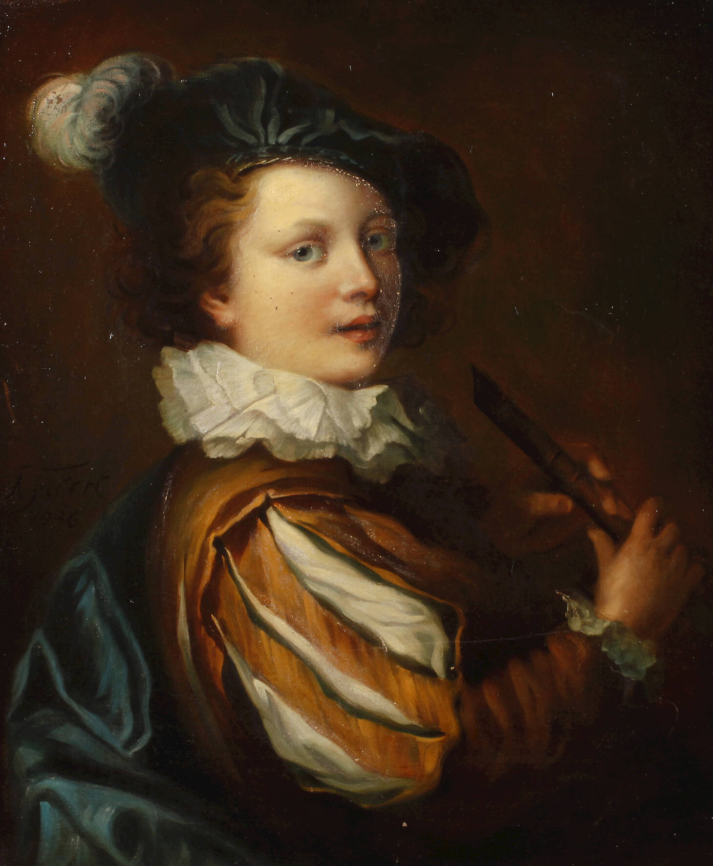 Albert Fickert, Flötenspieler