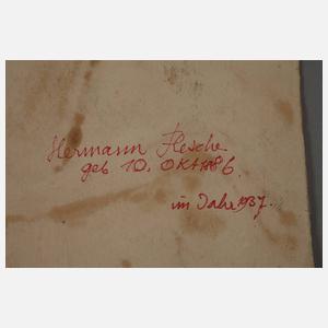 Prof. Dr. Hermann Flesche, attr., Selbstportrait
