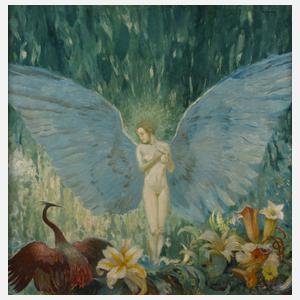 Prof. Max Frey, "In Blumen"