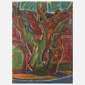 Prof. Eberhard Gollner, Baum vorm Gehöft