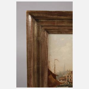 Niederländische Hafenszene