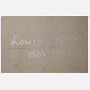 Louis Hayet, attr., Sommerlandschaft mit Feldern