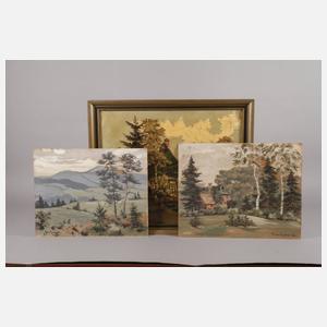 Hans Hentschke, "Altes Bauernhaus bei Worpswede"