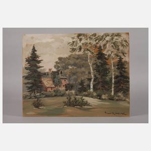 Hans Hentschke, "Altes Bauernhaus bei Worpswede"