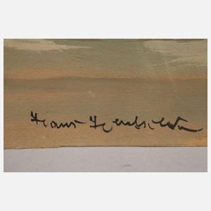 Hans Hentschke, "Altes Bauernhaus bei Worpswede"