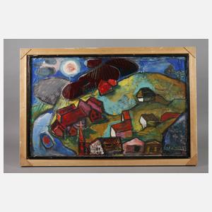 Margret Hofheinz-Döring, Nächtliche Dorflandschaft