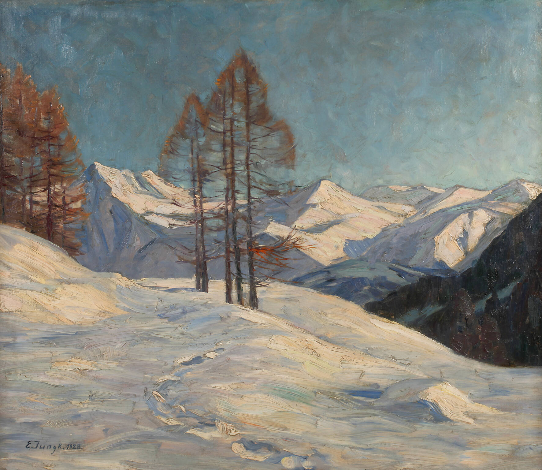 Elfriede Jungk, Winter in den Alpen