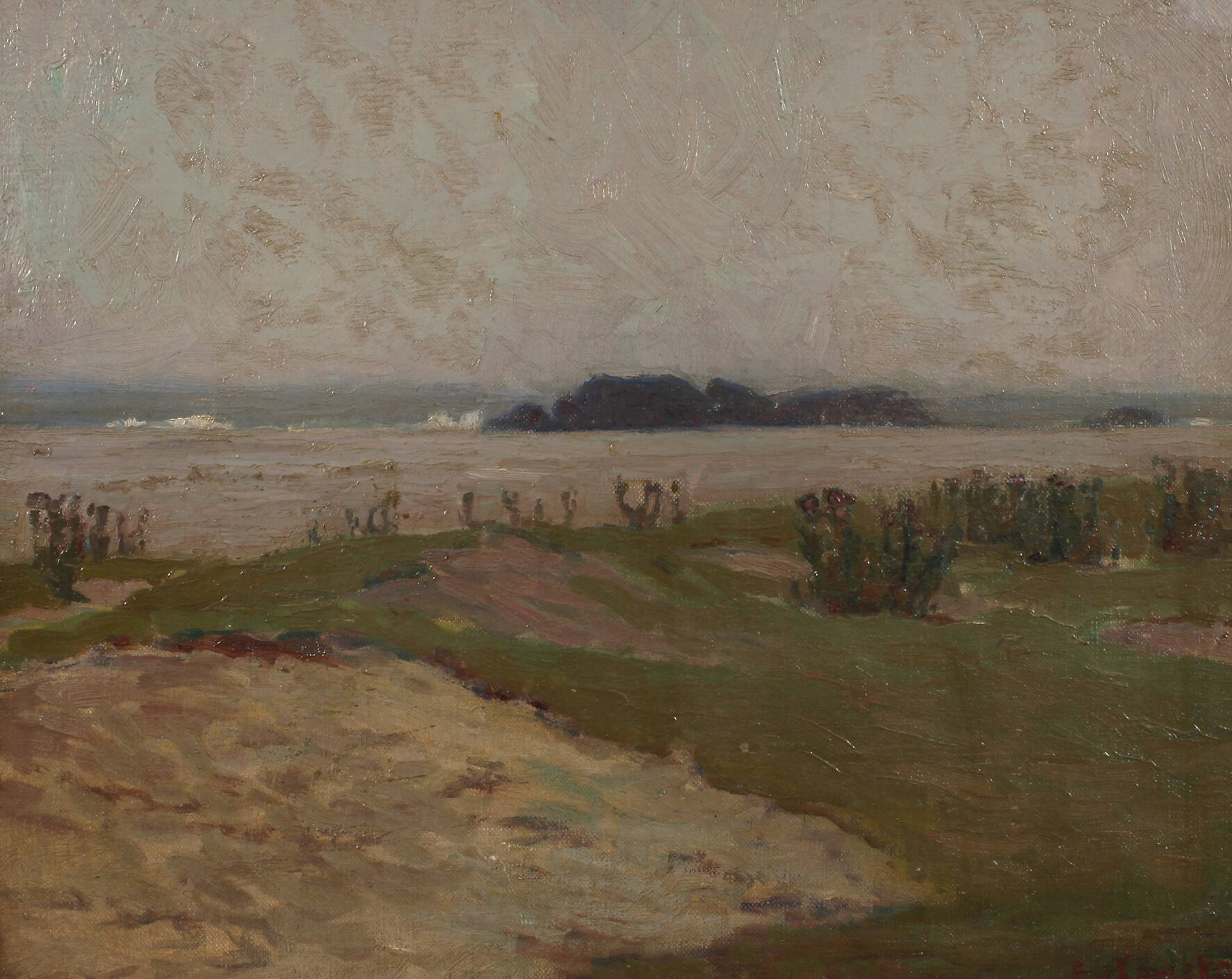 Egon von Kameke, "Überschwemmung an der Oder"