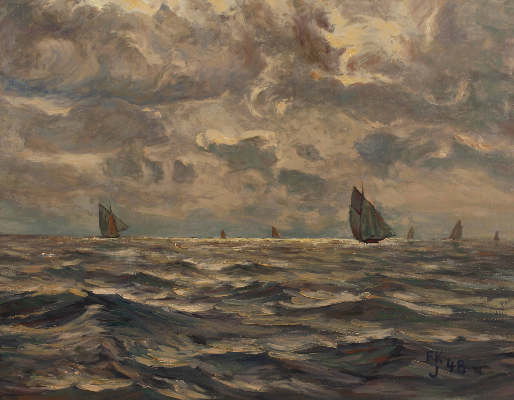 F. Köhrich, "Deutsche Fischerboote im Skagerak"