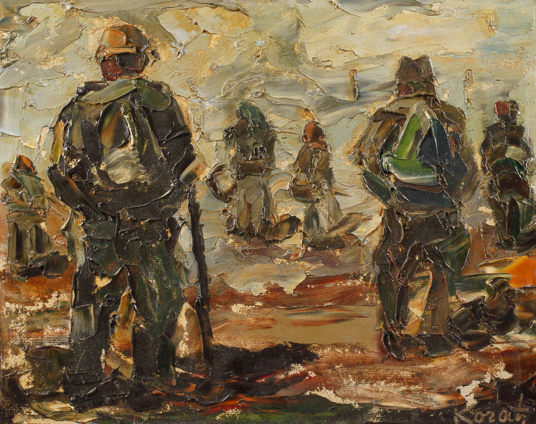 Korats, Fischer am Strand