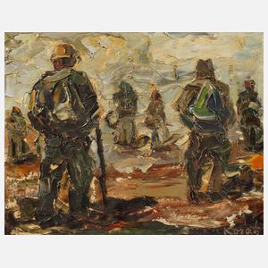 Korats, Fischer am Strand