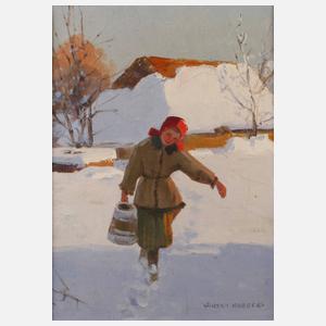 Wiktor Korecki, Wasser tragendes Mädchen