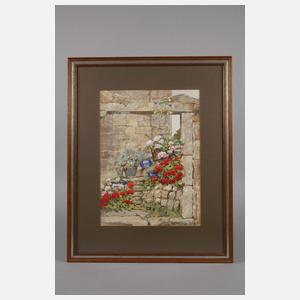 Erwin Kröner, Stiller Winkel mit Blumen