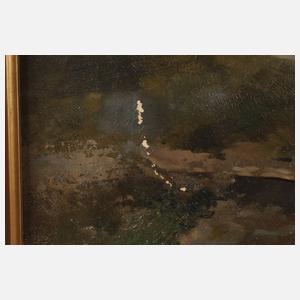 H. Lang, "Mond am Müggelsee"