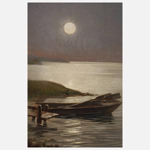 H. Lang, "Mond am Müggelsee"