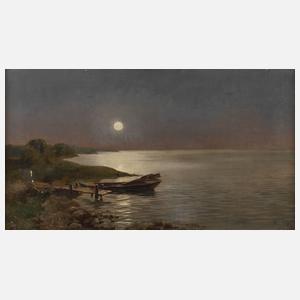 H. Lang, "Mond am Müggelsee"
