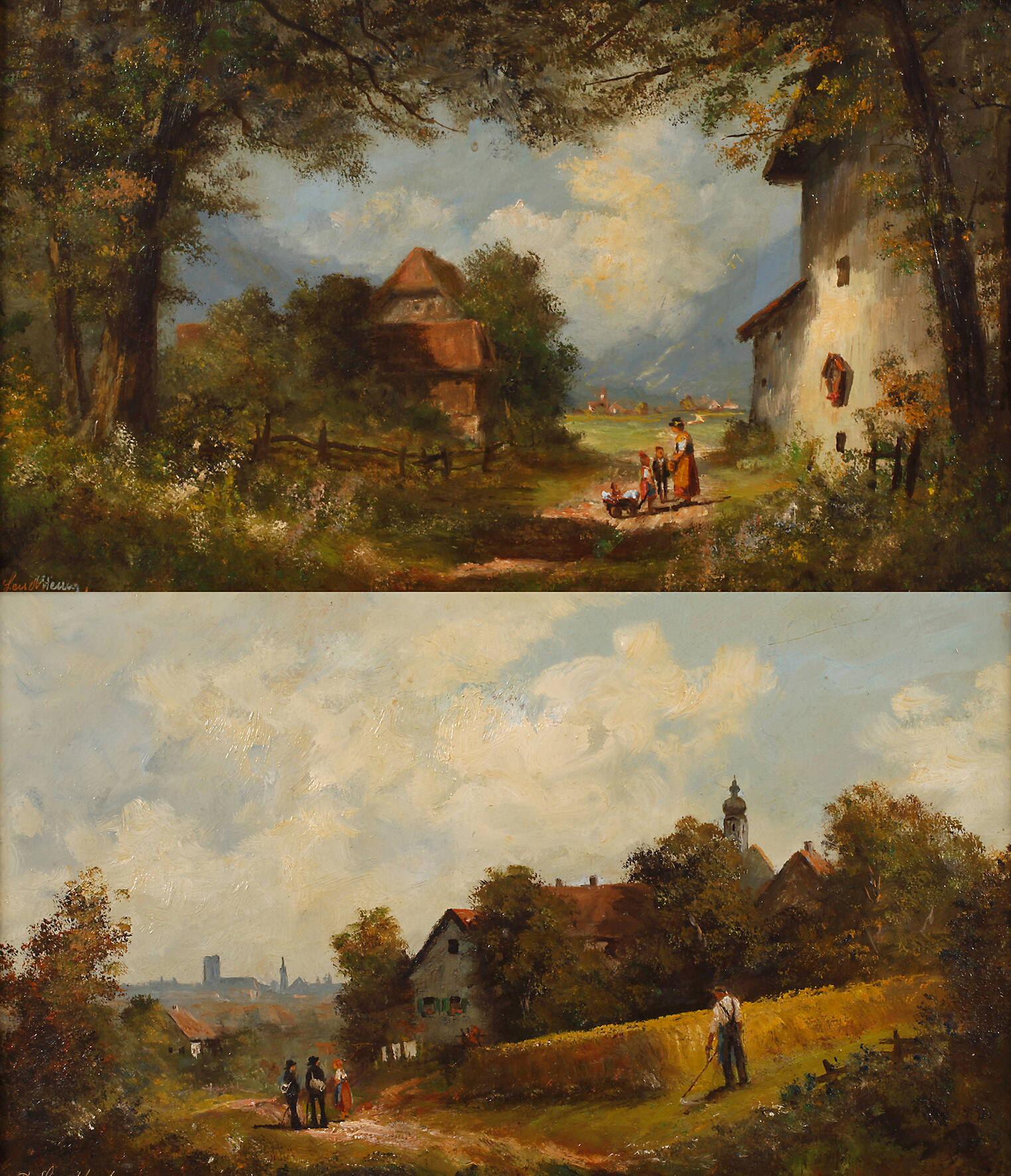 Georg Leuchtenberg, Paar Landschaften