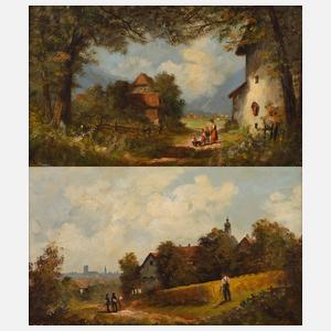 Georg Leuchtenberg, Paar Landschaften