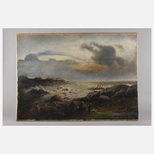 S. Lingenau, Schiffbruch an der Küste