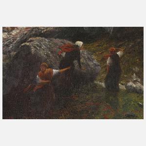 S. Lingenau, Schiffbruch an der Küste