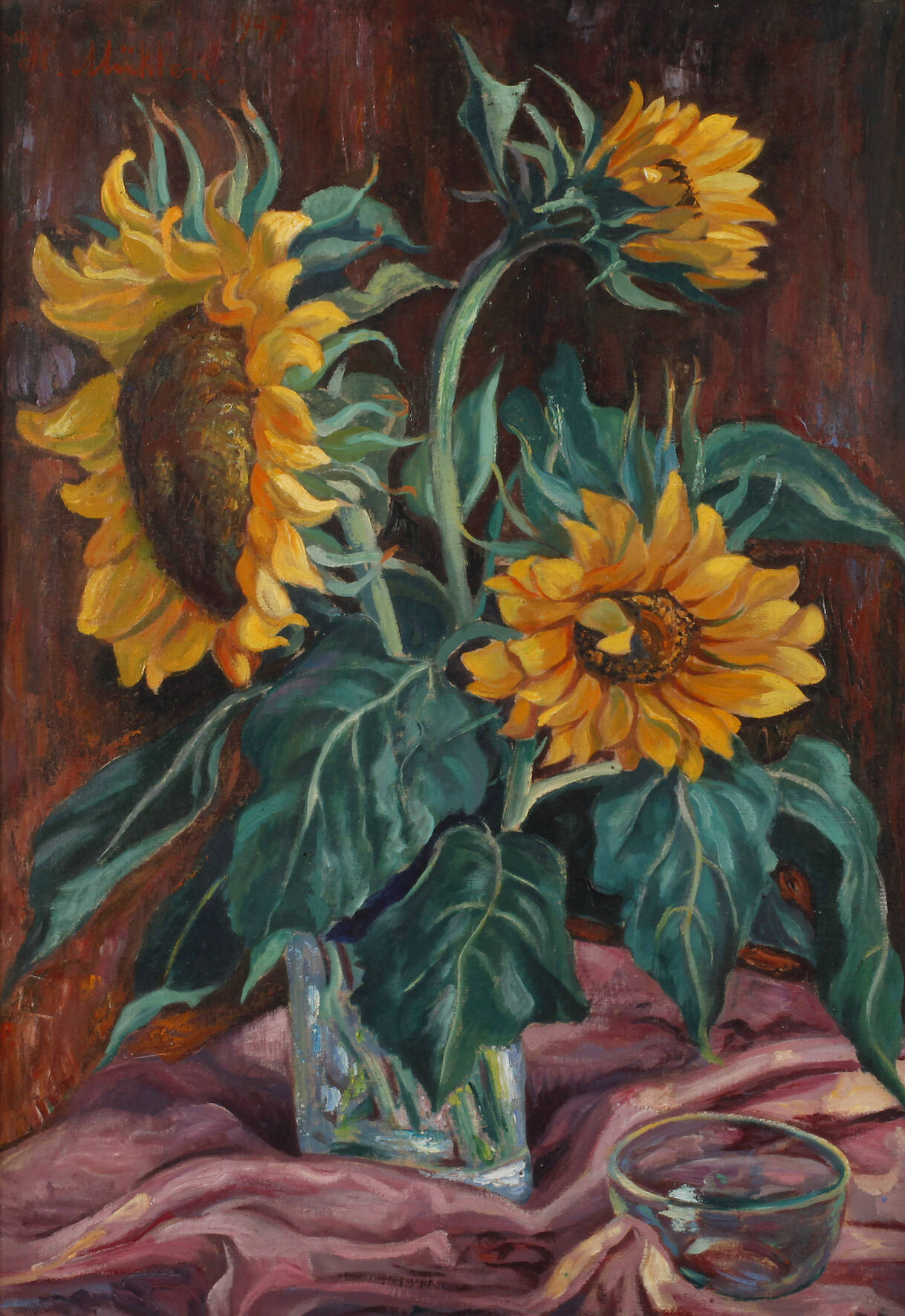 Hermann Mühlen, Sonnenblumenstillleben