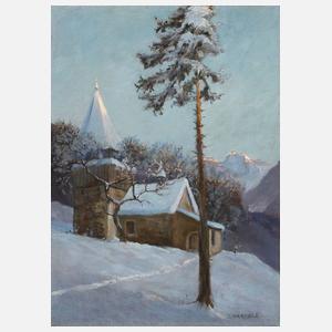 Otto Ludwig Naegele, Winterabend im Gebirge