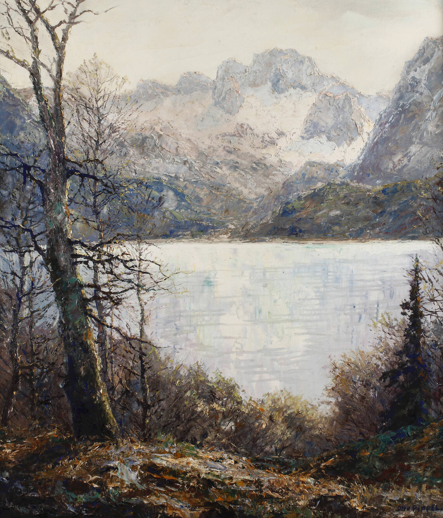Otto Pippel, "Vorfrühling am Gosausee"