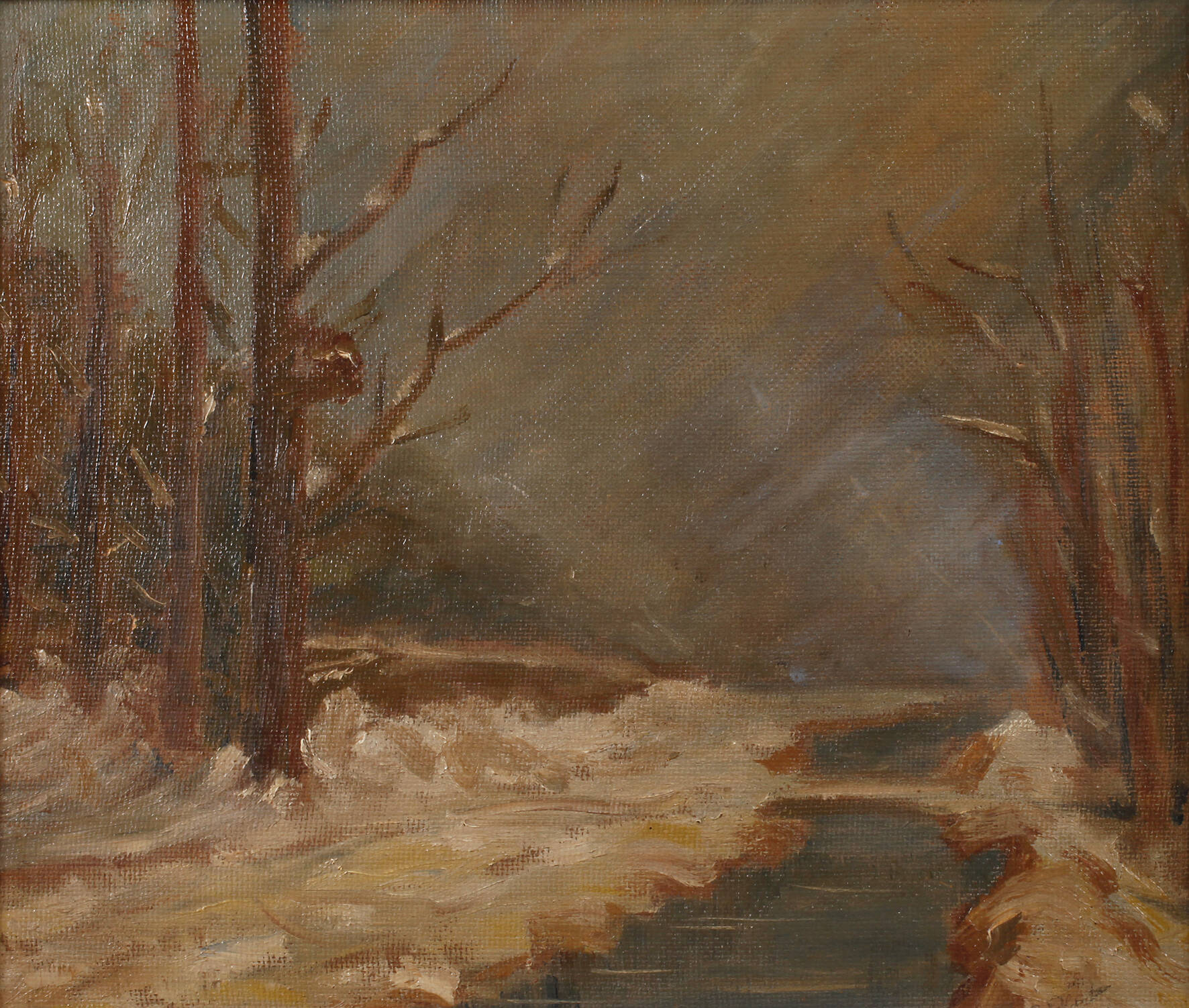 Ernst H. Platz, Bach im Winter