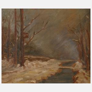 Ernst H. Platz, Bach im Winter