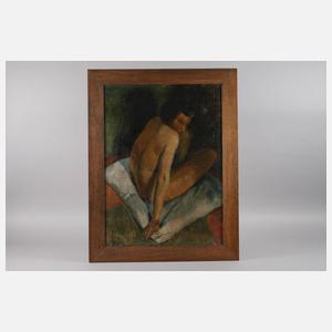 Alexander Posch, Sitzender Damenakt