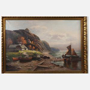 F. Reschke, Fischer an der Steilküste