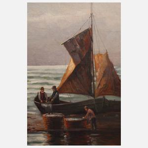 F. Reschke, Fischer an der Steilküste