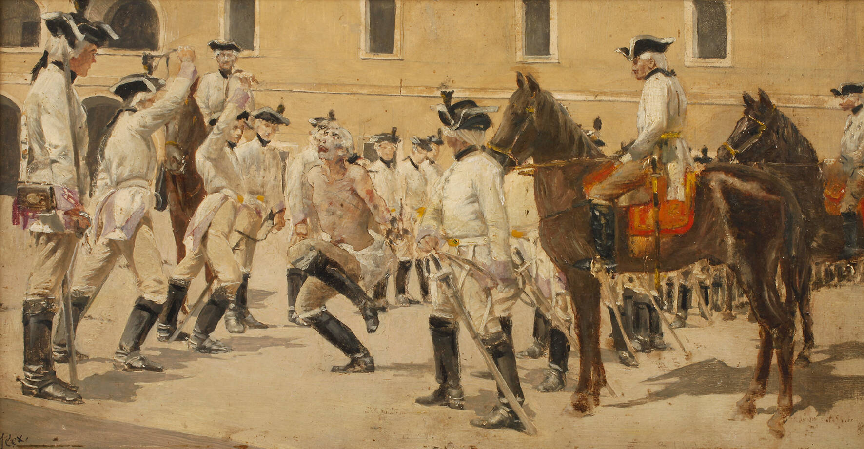 Oscar Rex, Der Spießrutenlauf