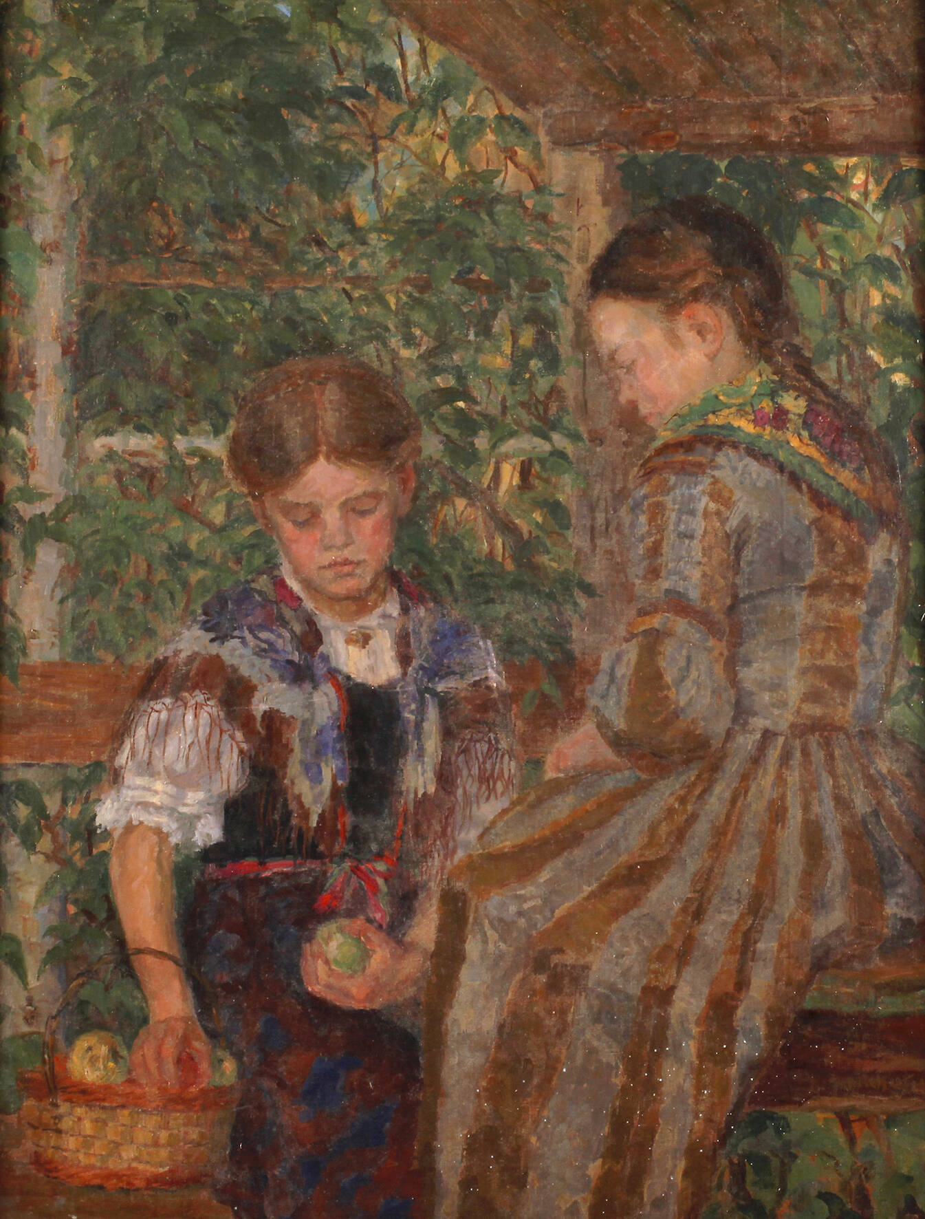 Hans Schilcher, Mädchen im Garten