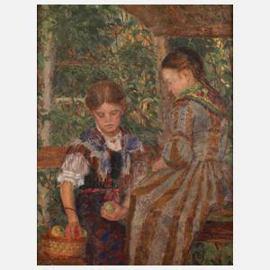 Hans Schilcher, Mädchen im Garten