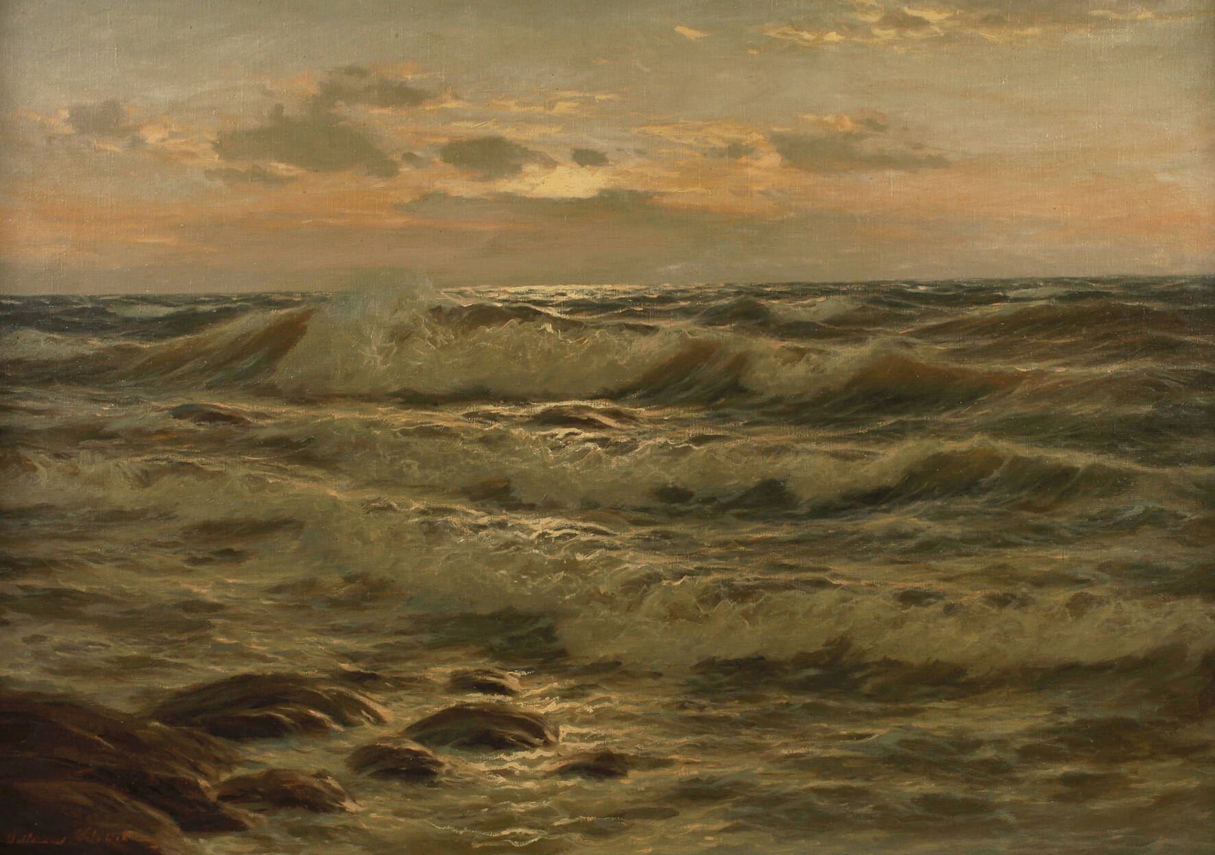 Waldemar Schlichting, "Schwere Brandung vor Borkum"