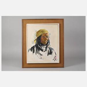 Ismail Shammout, Frau in palästinensischer Tracht