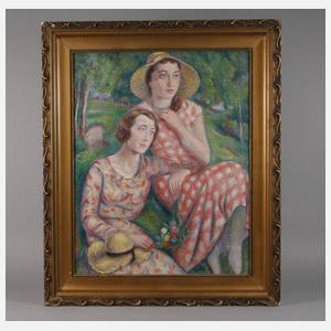 Prof. Ludomir Sleńdzinski, Freundinnen im Park