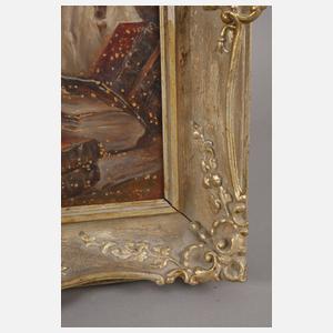 Karl Wallenau Steiger, attr., Klosterbruder beim Wein