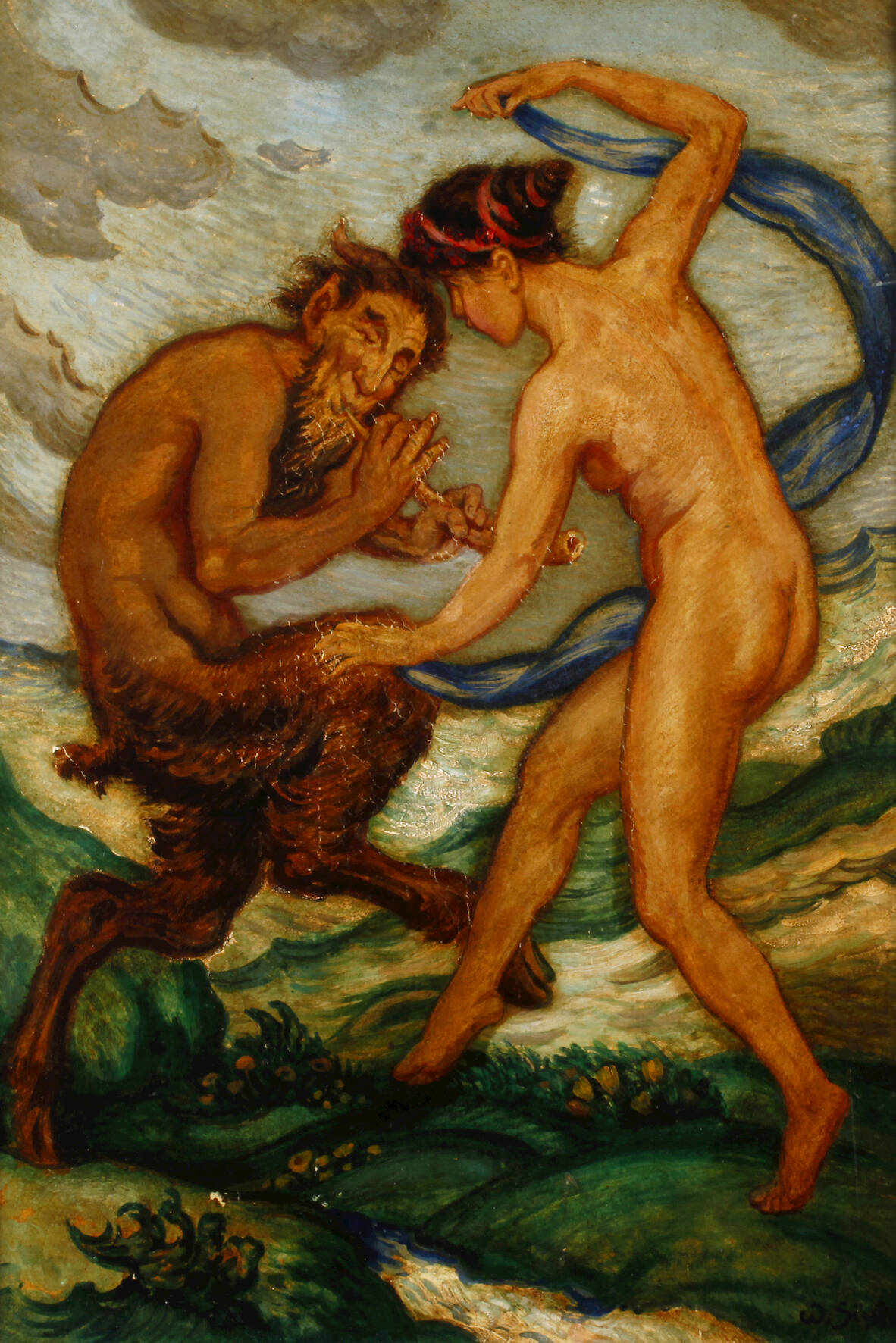 Prof. Wilhelm Süs, Faun und Mänade tanzend