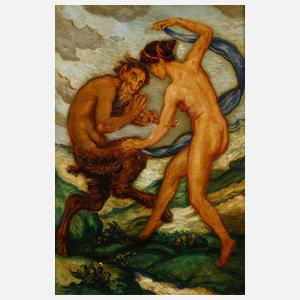 Prof. Wilhelm Süs, Faun und Mänade tanzend