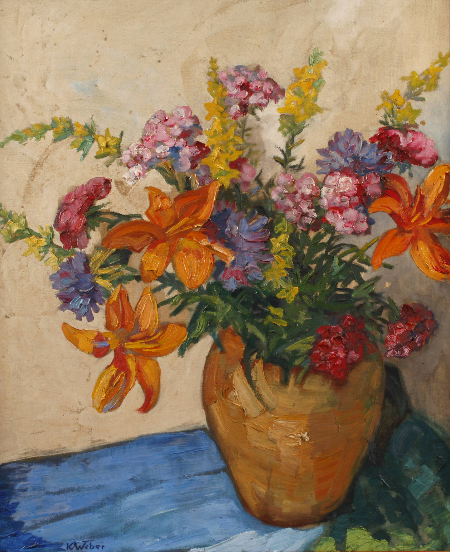 Karl Weber, Blumenstillleben