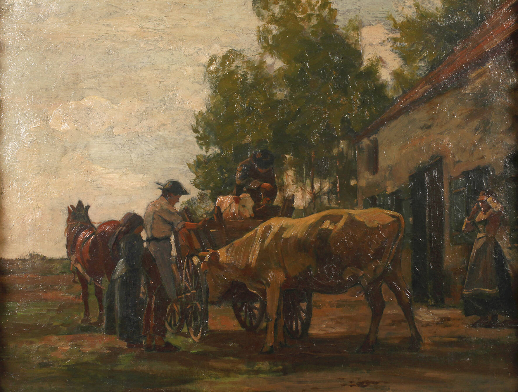 Victor Weishaupt, Verkauf der Kuh mit dem Kälbchen