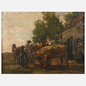 Victor Weishaupt, Verkauf der Kuh mit dem Kälbchen