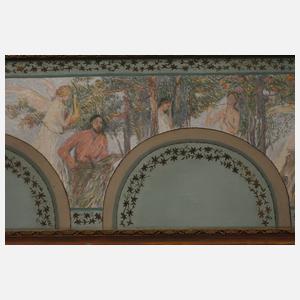 E. v. Wolfskeel, attr., Zwei Jugendstil-Architekturentwürfe